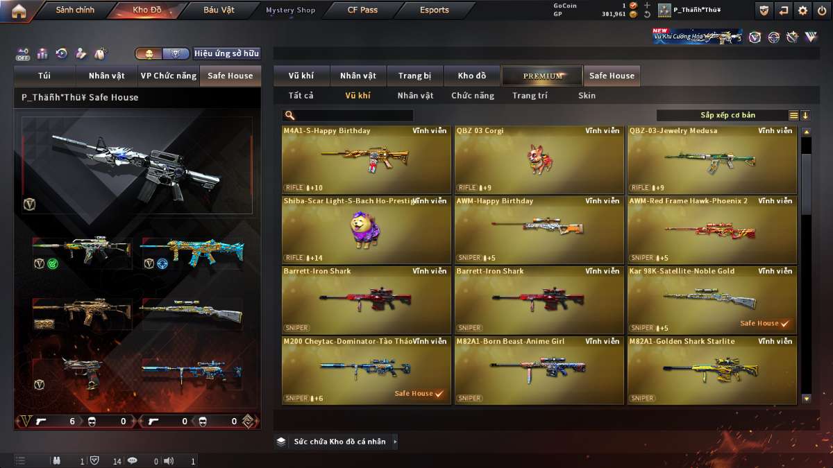 shop acc cf uy tin gia re